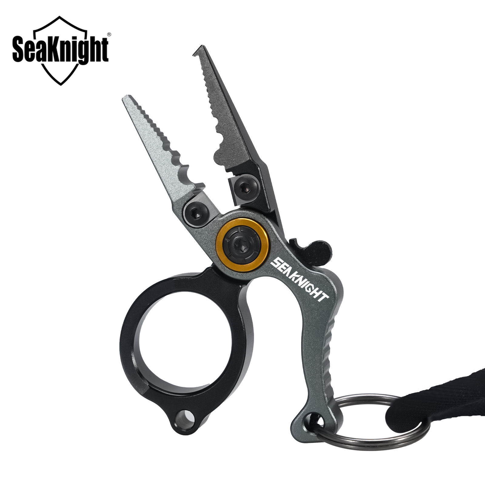 Fishing Line Cutter - คีมตกปลา SeaKnight ขนาดเล็ก เครื่องมือตกปลากลางแจ้ง ตัวเครื่องทำจากอลูมิเนียมอัลลอยด์ ใบมีดทำจากเหล็กทังสเตน