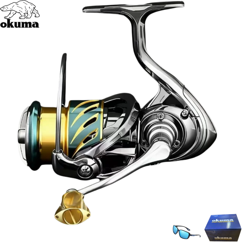 Kastking Reel Zephyr - OKUMA 1000-7000 รอกสปินนิ่งโลหะทั้งหมด 7 1 ลูกปืน