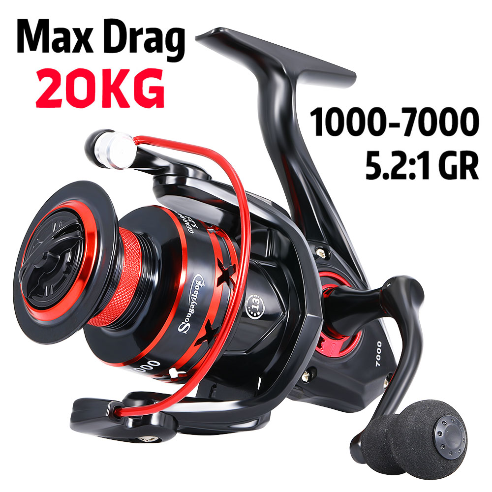 Kastking Reel Zephyr - Sougayilang 1000-7000 SPINNING ความแข็งแรงสูงตกปลา Reel อลูมิเนียม