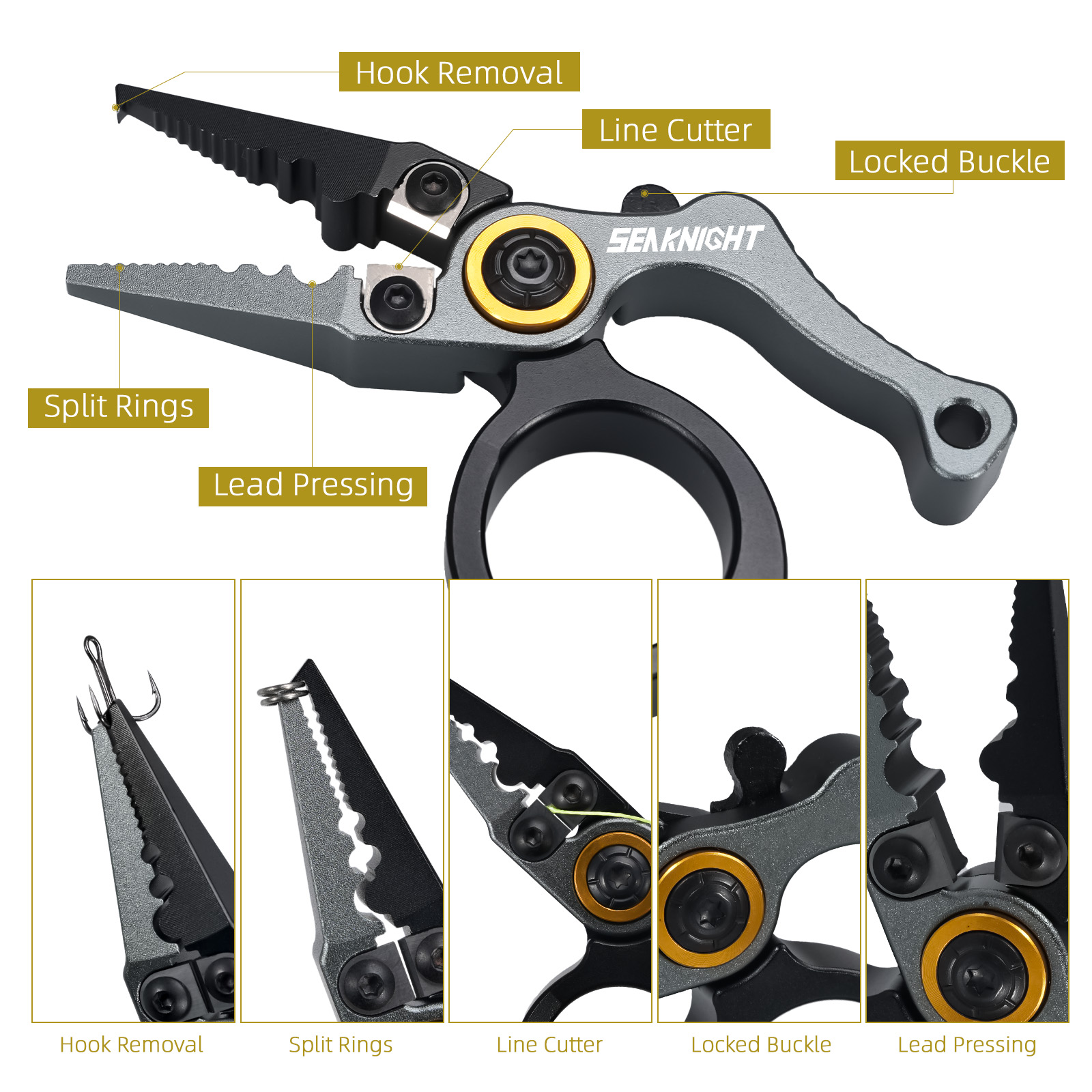 คีมตกปลา SeaKnight ขนาดเล็ก เค - Fishing Line Cutter บทวิจารณ์และราคา